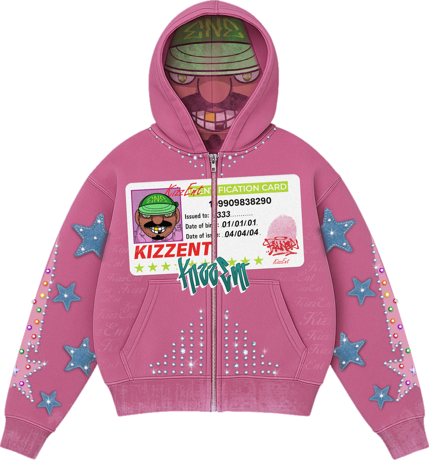 KizzEnt Signature ID Hoodie (Pink)