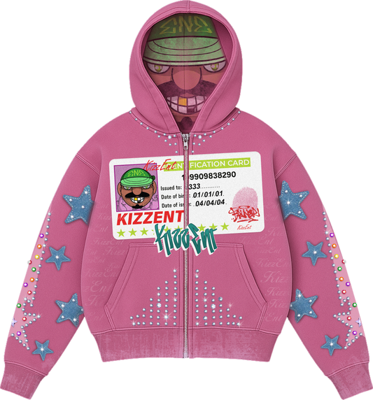 KizzEnt Signature ID Hoodie (Pink)