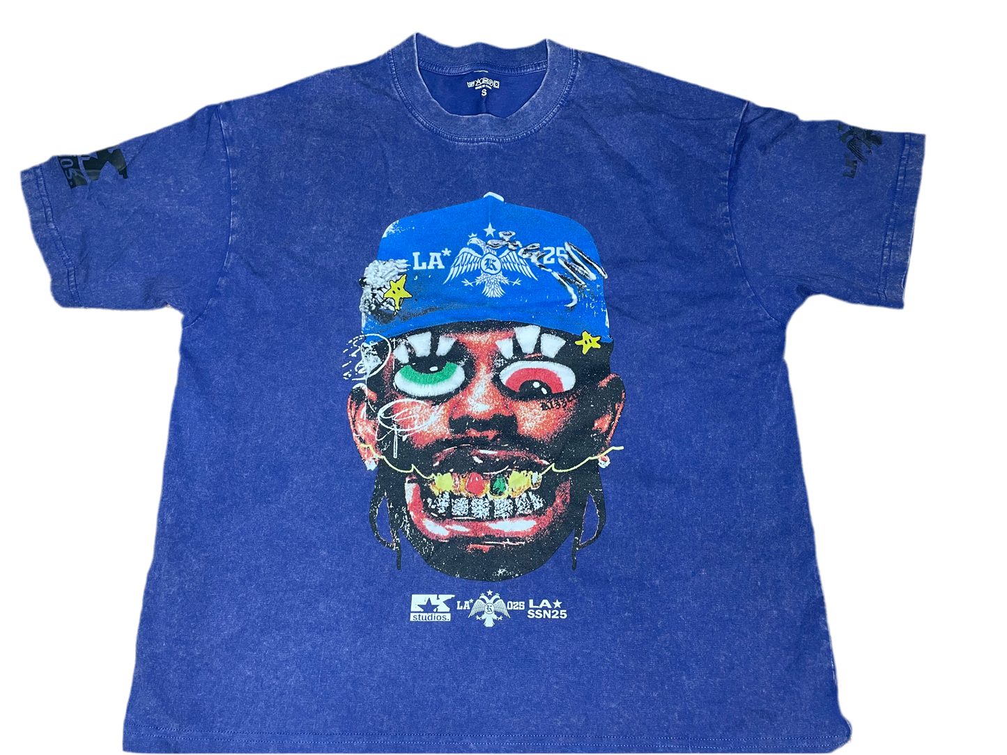 Saućè Kíźź Oversized Tee(Blue)